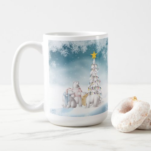 Polar Bear Merry Christmas Coffee Mug