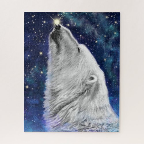 Polar Bear _ Migned Drawing Art Collection _ Jigsaw Puzzle