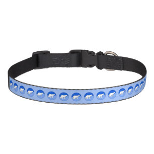 Polar Bear Mom and Cub Painting - Wildlife Art Pet Collar