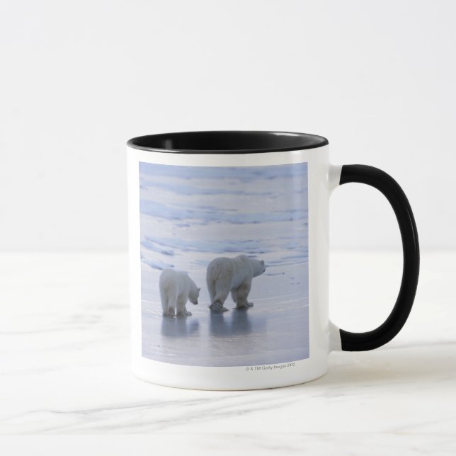 Polar Bear Mother and Cub Mug (Right)