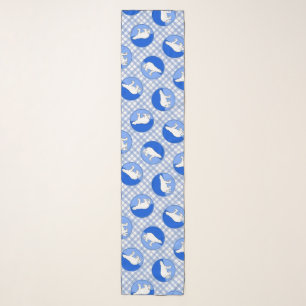 Polar Bear Mother and Cub Painting Wildlife Art Scarf