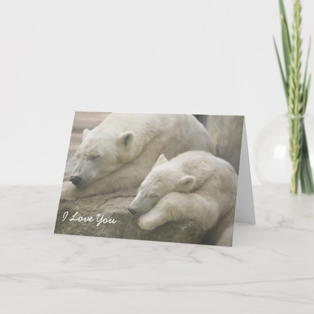 Polar Bear Mother's Day Card (Front)