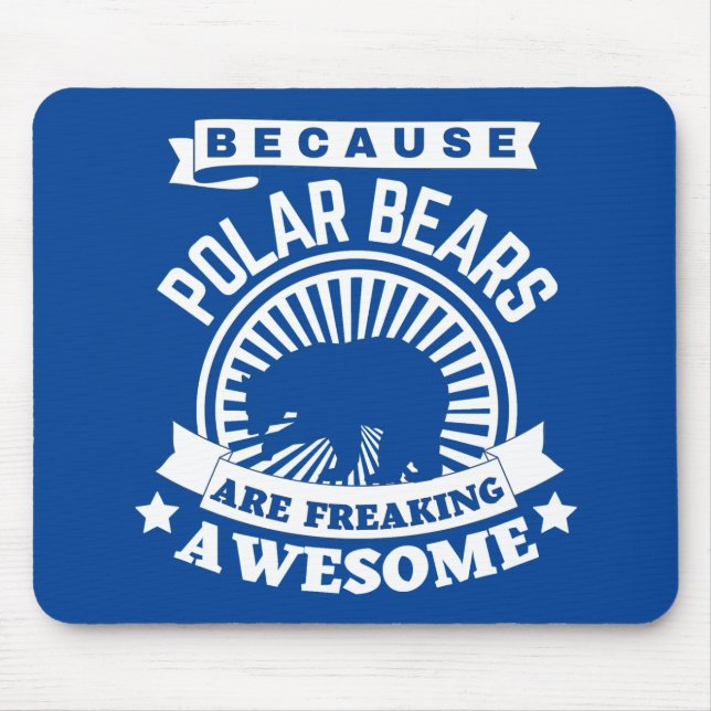 Polar Bear Mouse Pad (Front)