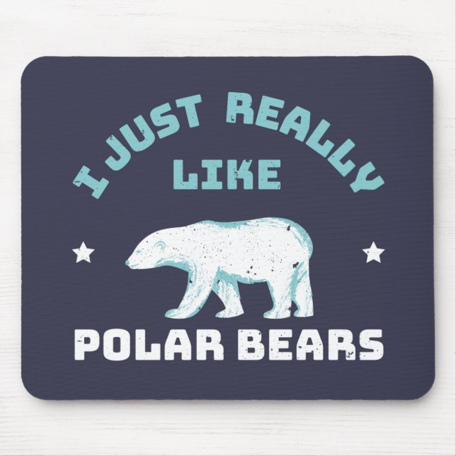Polar Bear Mouse Pad (Front)