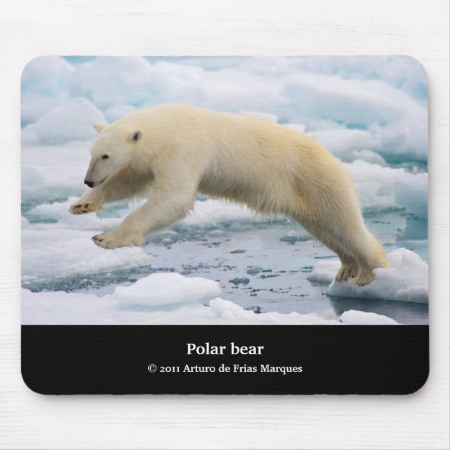 polar bear mouse pad (Front)