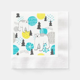 Polar bear napkins