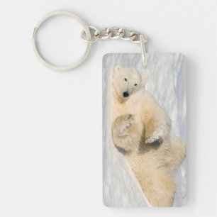Polar Bear near Hudson Bay Keychain