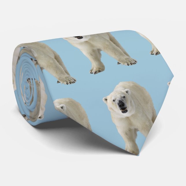 polar bear neck tie (Rolled)