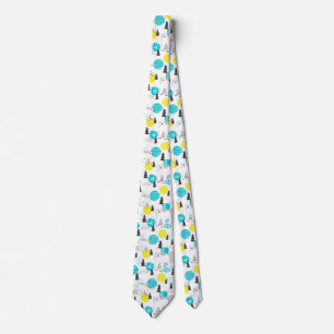 Polar bear neck tie