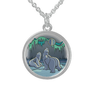 Polar Bear Necklace Native Bear Art Jewelry