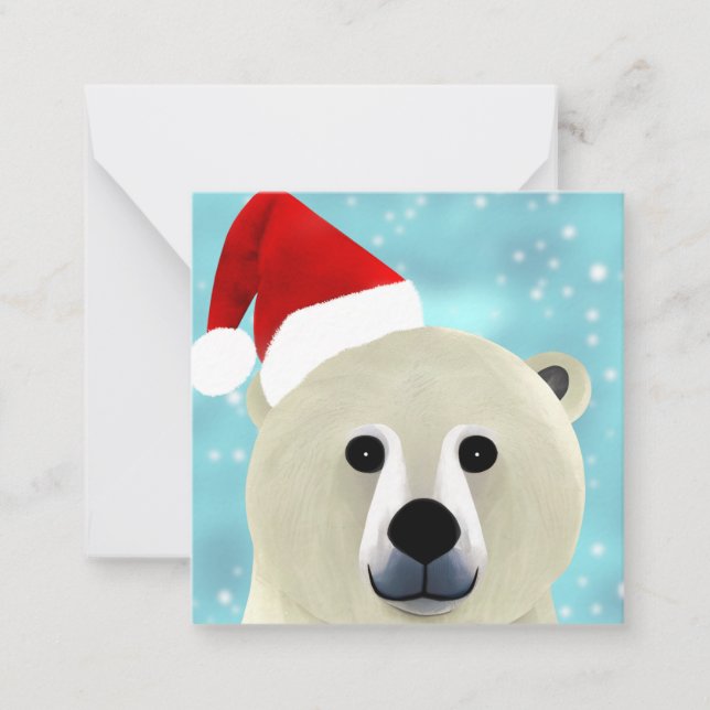 Polar Bear Note Card (Front)