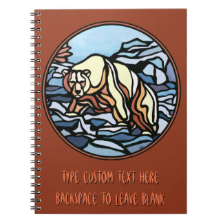 Polar Bear Notebook Native Art Bear Art Notebook