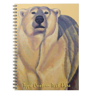 Polar Bear Notebook Personalized Bear Art Notebook