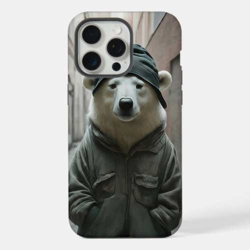 Polar Bear on an Adventure iPhone 15 Pro Max Case