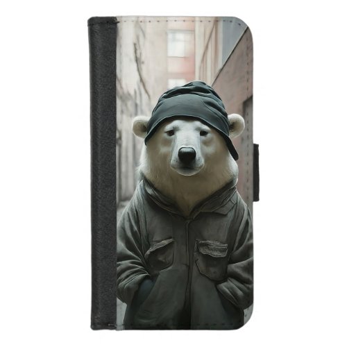 Polar Bear on an Adventure iPhone 87 Wallet Case