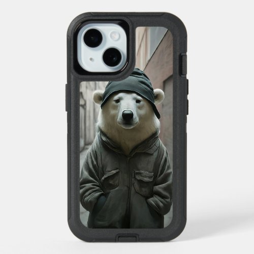 Polar Bear on an Adventure iPhone 15 Case