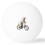 Polar Bear On Bicycle Ping Pong Ball