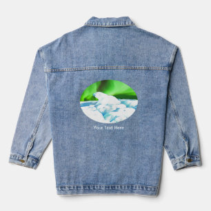 Polar Bear On Ice Denim Jacket