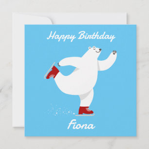 Polar Bear on ice Holiday Card