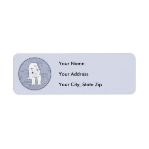 Polar Bear on Ice Painting - Original Wildlife Art Label