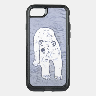 Polar Bear on Ice Painting - Original Wildlife Art OtterBox Commuter iPhone SE/8/7 Case