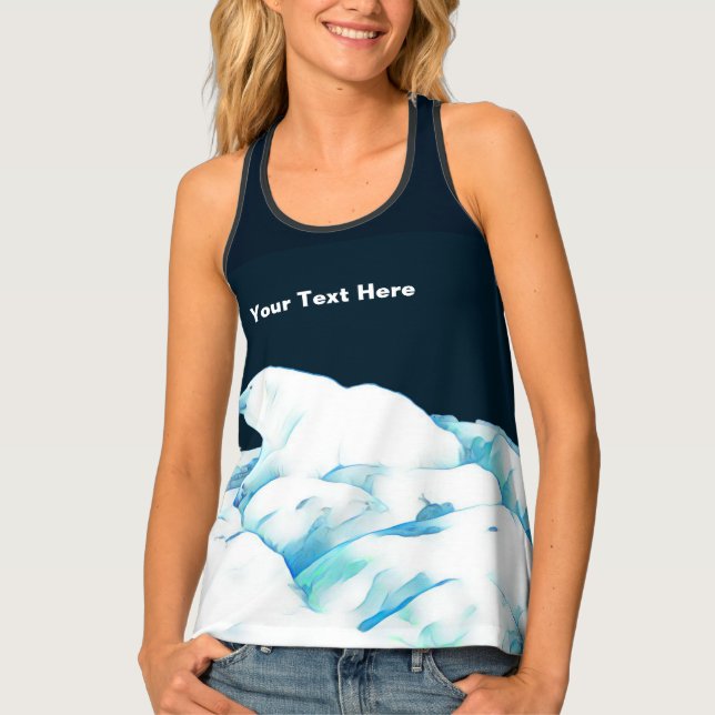 Polar Bear On Ice Tank Top (Front)