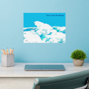 Polar Bear On Ice Wall Decal