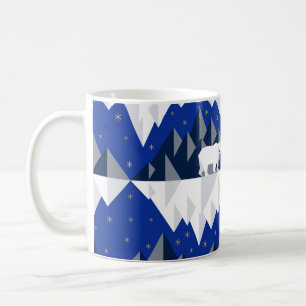 Polar Bear on Iceberg Seamless Pattern. Coffee Mug