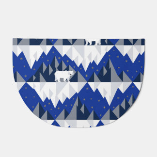 Polar Bear on Iceberg Seamless Pattern. Doormat