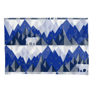 Polar Bear on Iceberg Seamless Pattern. Pillow Case