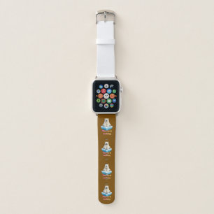 Polar Bear on Melting Ice Climate Change Awareness Apple Watch Band