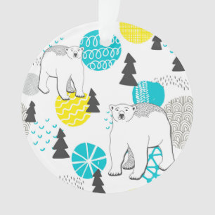 Polar bear ornament