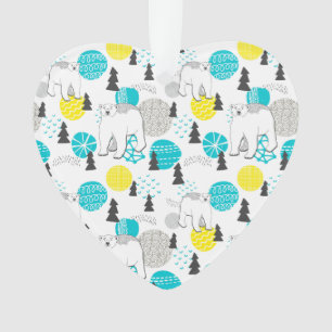 Polar bear ornament