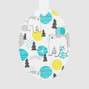 Polar bear ornament