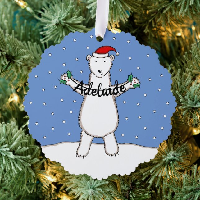 Polar Bear Ornament Card (Insitu (Tree))
