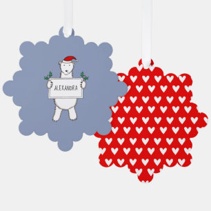 Polar Bear Ornament Card