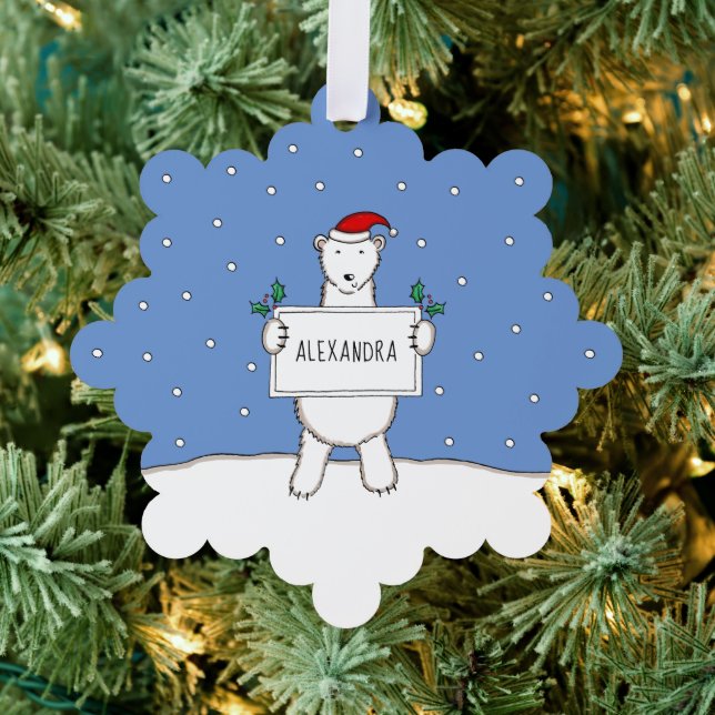 Polar Bear Ornament Card (Insitu (Tree))