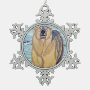 Polar Bear Ornament Holiday Bear Art Decorations