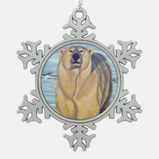 Polar Bear Ornament Holiday Bear Art Decorations
