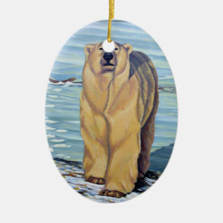 Polar Bear Ornament Personalized Bear Decoration