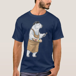 Polar bear Painter Paintbrush Painting T-Shirt