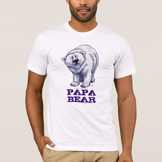 Polar Bear, Papa Bear Men's Light T-Shirt (Front)
