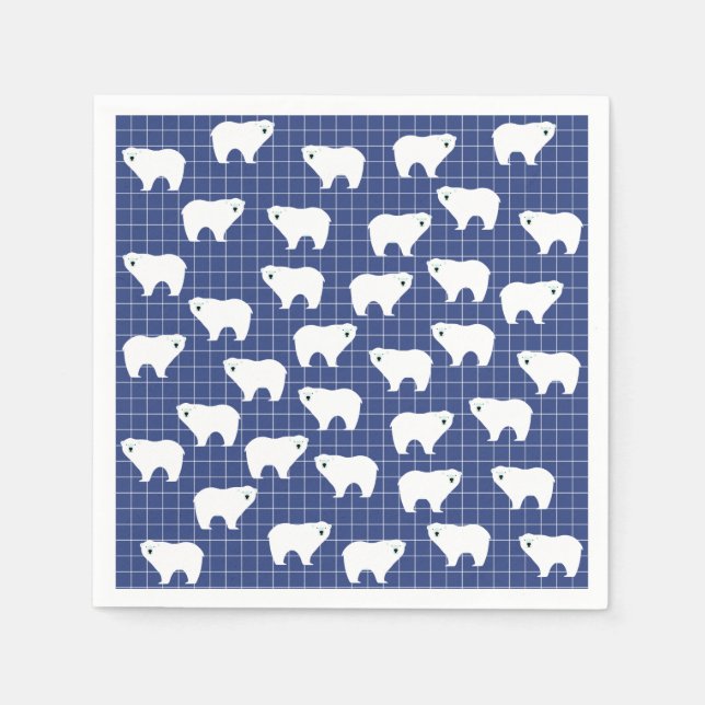 Polar Bear Paper Napkins (Front)