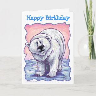 Polar Bear Party Center Card