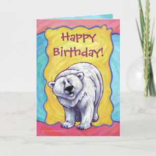 Polar Bear Party Center Card