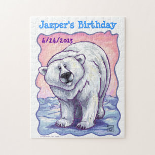 Polar Bear Party Center Jigsaw Puzzle