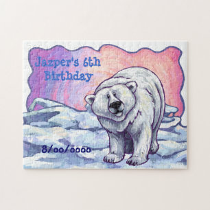 Polar Bear Party Center Jigsaw Puzzle