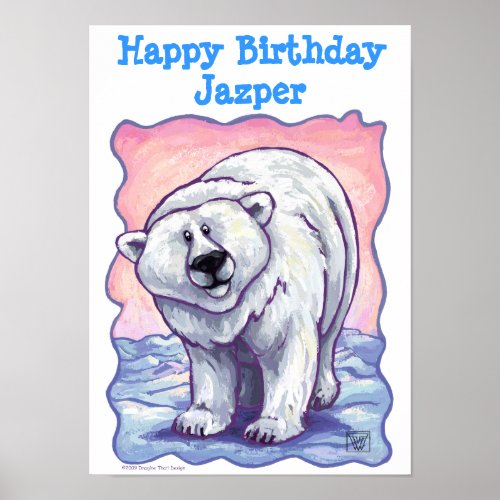 Polar Bear Party Center Poster