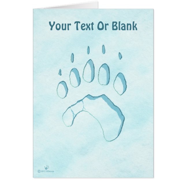 Polar Bear Paw Print (Front)