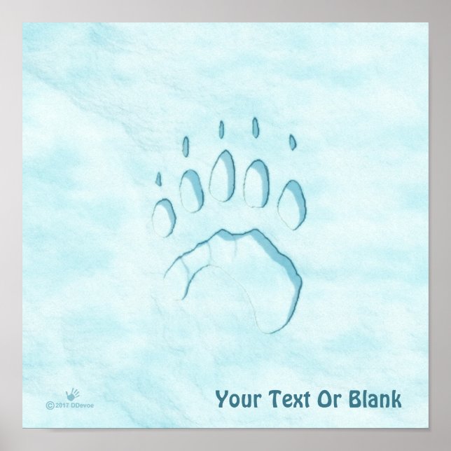 Polar Bear Paw Print (Front)